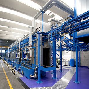 Ligne de prétraitement de surface automatique - Tecnofirma SpA