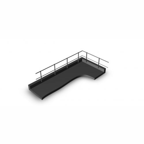Rambarde en aluminium - MW - TURBIL GROUP - pour chantier