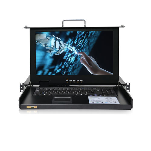 Commutateur KVM rackable - RGD-KVM-1508HD-VGA - Key Technology Rugged System Limited - avec clavier / numérique / avec écran LCD