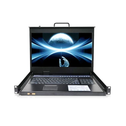 Commutateur KVM rackable - RGD-KVM-1908HD-VGA - Key Technology Rugged System Limited - avec clavier / numérique / avec écran LCD