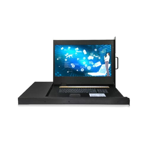 Commutateur KVM rackable - RGD-KVM-21508HD-VGA - Key Technology Rugged System Limited - avec clavier / numérique / avec écran LCD