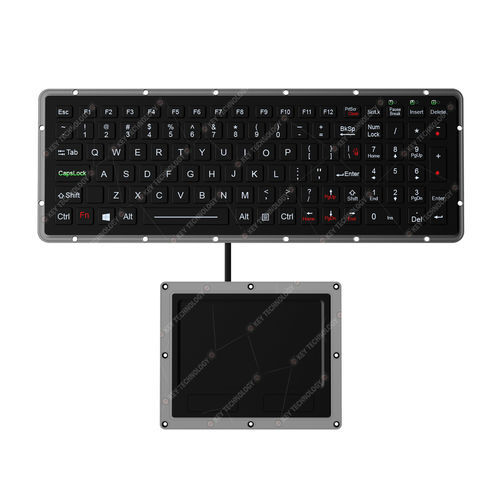 Clavier encastrable - K-TEK-M327KP-FN-BL-NV-151B-DWP+M125TP - Key Technology Rugged System Limited - à touches mécaniques / 101 touches / 2 touches de souris