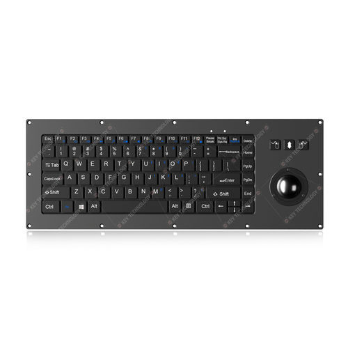 Clavier encastrable - K-TEK-V405-38-MTB-AVR-FN-SC-BT - Key Technology Rugged System Limited - à interrupteurs à ciseaux / 86 touches / 3 touches de souris