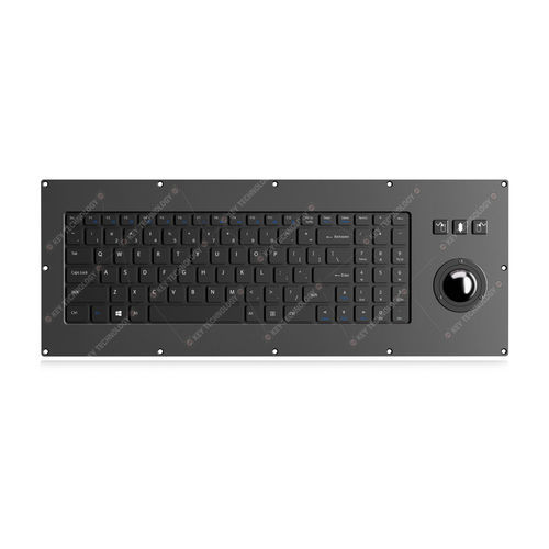 Clavier encastrable - K-TEK-V455-172-38-MTB-AVR-KP-FN-SC-BT - Key Technology Rugged System Limited - à interrupteurs à ciseaux / 98 touches / 3 touches de souris