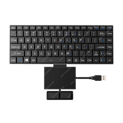 Clavier encastrable - K-TEK-V285-FN-BL-FC-SC-DWP+TP85-DML+2K-FC - Key Technology Rugged System Limited - à interrupteurs à ciseaux / 86 touches / 2 touches de souris