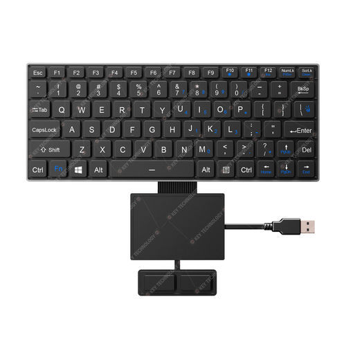 Clavier encastrable - K-TEK-V268-FN-BL-FC-SC-DWP+TP85-DML+2K-FC - Key Technology Rugged System Limited - à interrupteurs à ciseaux / 2 touches de souris / 80 touches