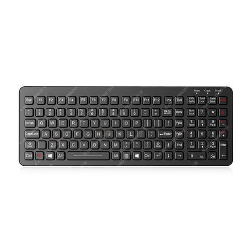 Clavier encastrable - K-TEK-M366KP-FN-BL-ML-OEM - Key Technology Rugged System Limited - contact carbone / 108 touches / pour applications aérospatiales