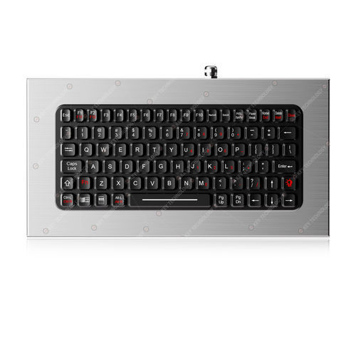 Clavier de bureau - K-TEK-M337-176-FN-BL-IL-DT-SS - Key Technology Rugged System Limited - contact carbone / 83 touches / USB