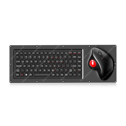 Clavier de bureau - K-TEK-M425-OTB-FN-BL-BT-NV-151B - Key Technology Rugged System Limited - contact carbone / 3 touches de souris / 87 touches