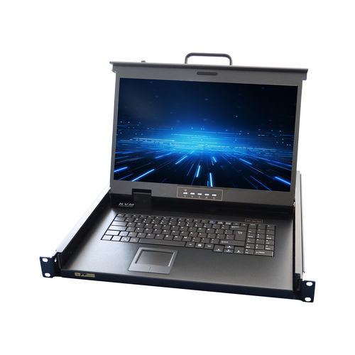 Commutateur KVM monté sur rack-tiroir - RGD-KVM-1701HD-450 - Key Technology Rugged System Limited - 1U / avec clavier / rackable