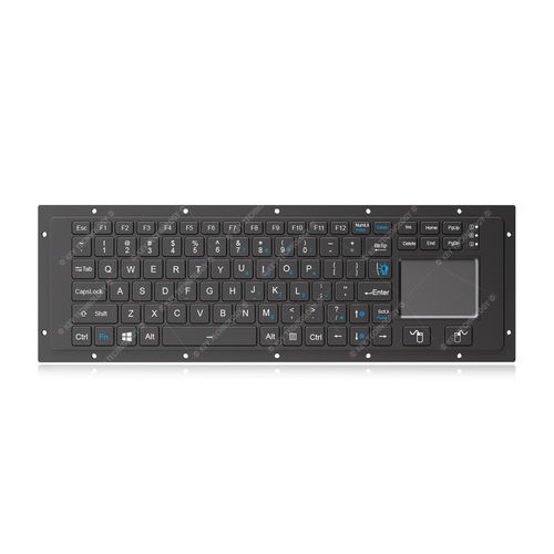 Clavier console - K-TEK-V369TP-FN-BL-FC-SC-ML-AL-DWP - Key Technology Rugged System Limited - à interrupteurs à ciseaux / 2 touches de souris / 88 touches