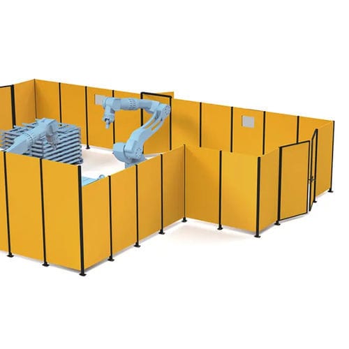 Cloison d'atelier - EASY BARRIER LAMIERA - DELLA CASA RETI - de protection / modulable