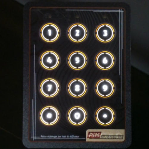 Clavier numérique 12 touches - PIM INDUSTRIE - encastrable / rétroéclairé