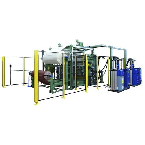 Machine à laminer en rouleau - LM-HM - Biko Meccanica Srl - à colle thermofusible / d'abrasif appliqué