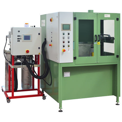 Machine d'application de colle à 3 axes - MFW-INJ - Biko Meccanica Srl - en résine / pour roue à lamelles sur tige
