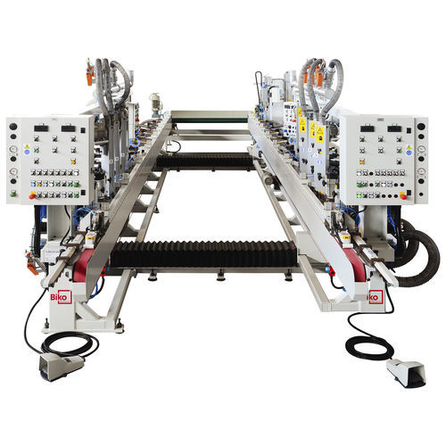 Doleuse bi-stations - TWIN - Biko Meccanica Srl - continue / pour toile abrasive / pour papier abrasif