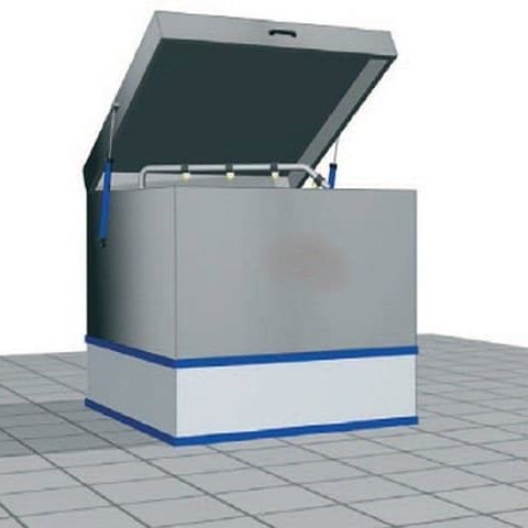 Machine de lavage à eau - INDUSTRIE SYSTEMES - en inox / à panier rotatif
