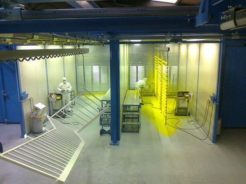 Cabine de poudrage pour pièces détachées - INDUSTRIE SYSTEMES - ATEX / sur mesure