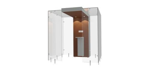 Cabine fumeur à filtre HEPA - SP200 - Longhi Air - en verre trempé / en MDF / en acier