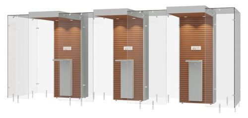 Cabine fumeur à filtre HEPA - 3SP160 - Longhi Air - en verre trempé / en MDF / en acier
