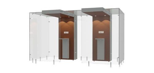 Cabine fumeur à filtre HEPA - 2SP200 - Longhi Air - en verre trempé / en MDF / en acier