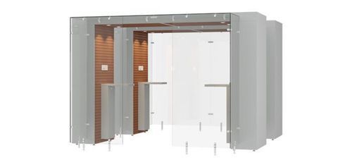 Cabine fumeur à filtre HEPA - 2SPArea 3.2m - Longhi Air - en verre trempé / en MDF / en acier