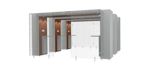 Cabine fumeur à filtre HEPA - 3SPArea 4m - Longhi Air - en verre trempé / en MDF / en acier