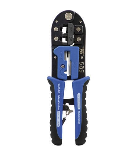 Outil de sertissage manuel - 100-65-041 - SAS - pour prise RJ45 / multifonction / de câbles paires torsadées