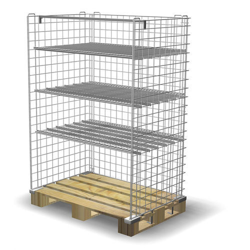Caisse-palette en acier - H-1600 - DAMIX LTD - en zinc / de transport / de stockage