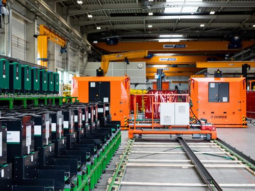 Système de changement de batterie automatique - DIMOS Maschinenbau GmbH - industriel
