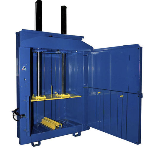 Presse à balles pour plastique - MHM 500 - MHM UK LTD - pour déchets / verticale / à chargement frontal