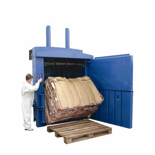 Presse à balles pour plastique - MHM 600 - MHM UK LTD - pour déchets / verticale / à chargement frontal
