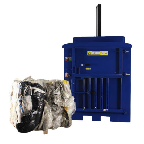 Presse à balles pour plastique - MHM 100 - MHM UK LTD - pour déchets / verticale / à chargement frontal