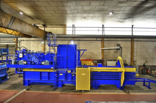 Presse à balles pour carton - JS-2000 series - MHM UK LTD - pour déchets / horizontale / à canal