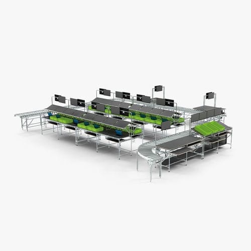 Ligne d'assemblage linéaire - Multitube - modulaire / flexible / de contrôle