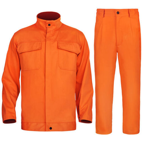 Combinaison de travail - MS-313O - GUANGXI DAHUA MING SHUN PROTECTIVE PRODUCTS CO. ,LTD - résistant a la flamme / en cuir / en tissu