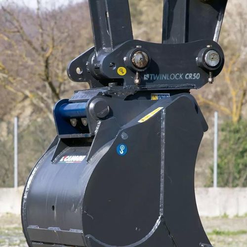 Système d'attache rapide pour pelle hydraulique - CR  - Cohidrex, S.L. - pour tracto-pelle / hydraulique
