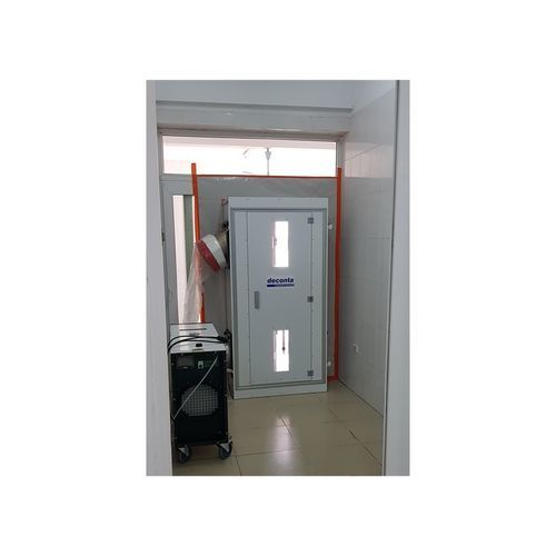 Porte coulissante - deconta GmbH - en acier inoxydable / pour l'intérieur / automatique