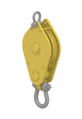 Poulie ouvrante à rouleaux - Ropeblock B.V - pour câble / en aluminium / palier