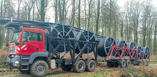 Transporteur de bobine - Föckersperger, Frank, GmbH - moteur à gaz / à roues