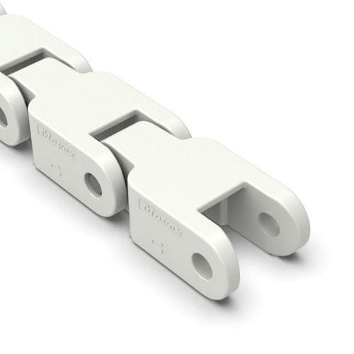 Chaîne de transmission - P1122 series - Movexii - plastique / en inox / à charnières