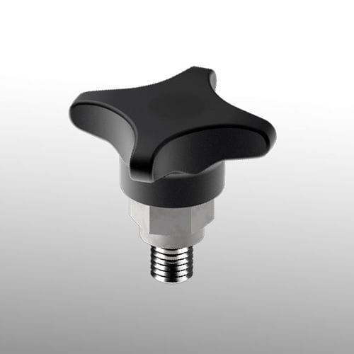 Bouton fileté - 315 series - Tecom - croisillon / en laiton / en polypropylène
