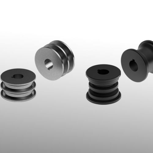 Rouleau en acier - 547  - Tecom - en polyamide