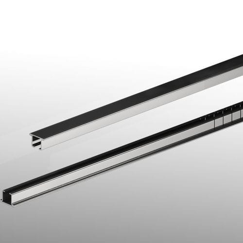 Profilé en métal - 569 series - Tecom - en acier inoxydable / cintré / de guidage