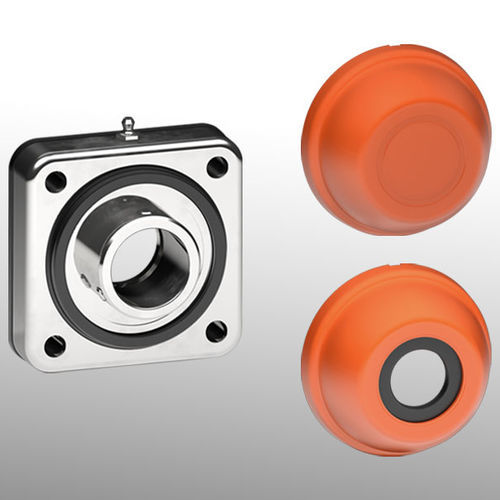 Support de palier en PP - UCF/CXA series - Tecom - en NBR / en laiton nickelé / en inox