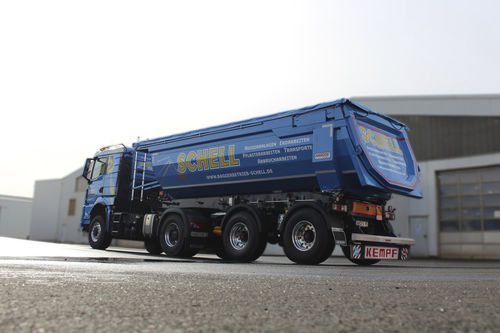 Semi-remorque de chantier - SKM 31/2 SR - Fahrzeugbau KEMPF GmbH - pour véhicules / à 2 essieux