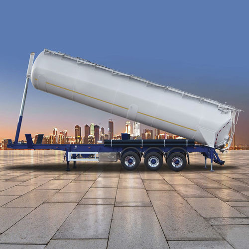 Semi-remorque silo - GRW Industrial Vehicles BV - à 3 essieux / tractée / pour produits pulvérulents