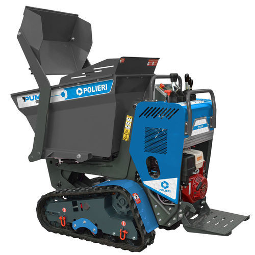 Mini-dumper à chenilles - PUMA 800 - Officine Polieri s.r.l. - thermique / à moteur essence / à déchargement frontal