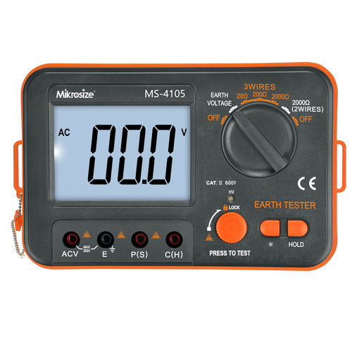 Instrument de mesure de résistance de terre - MS-4105  - Mikrosize - portable / avec affichage / manuel