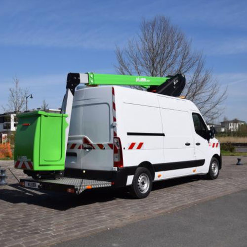 Nacelle télescopique mobile - KL32 - KLUBB - montée sur fourgon / électrique / complètement électrique